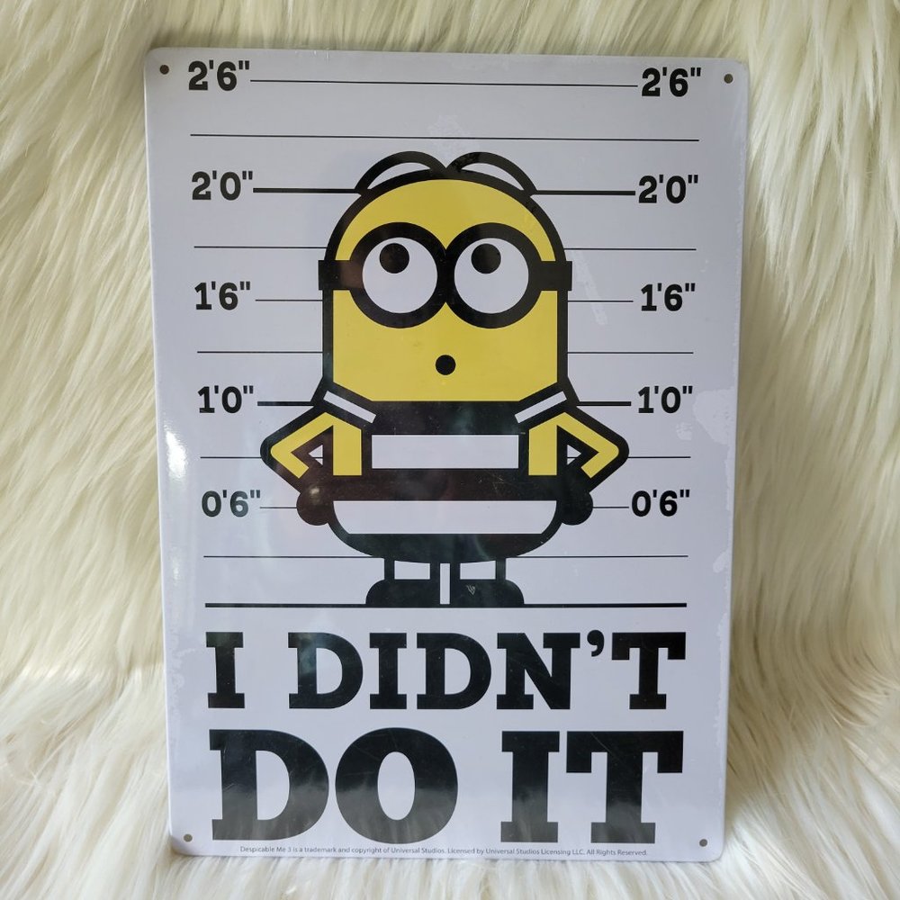 Minions Despicable Me “I Didn’t Do It”